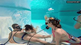 Eva Sasalka and Jason being watched underwater while fucking